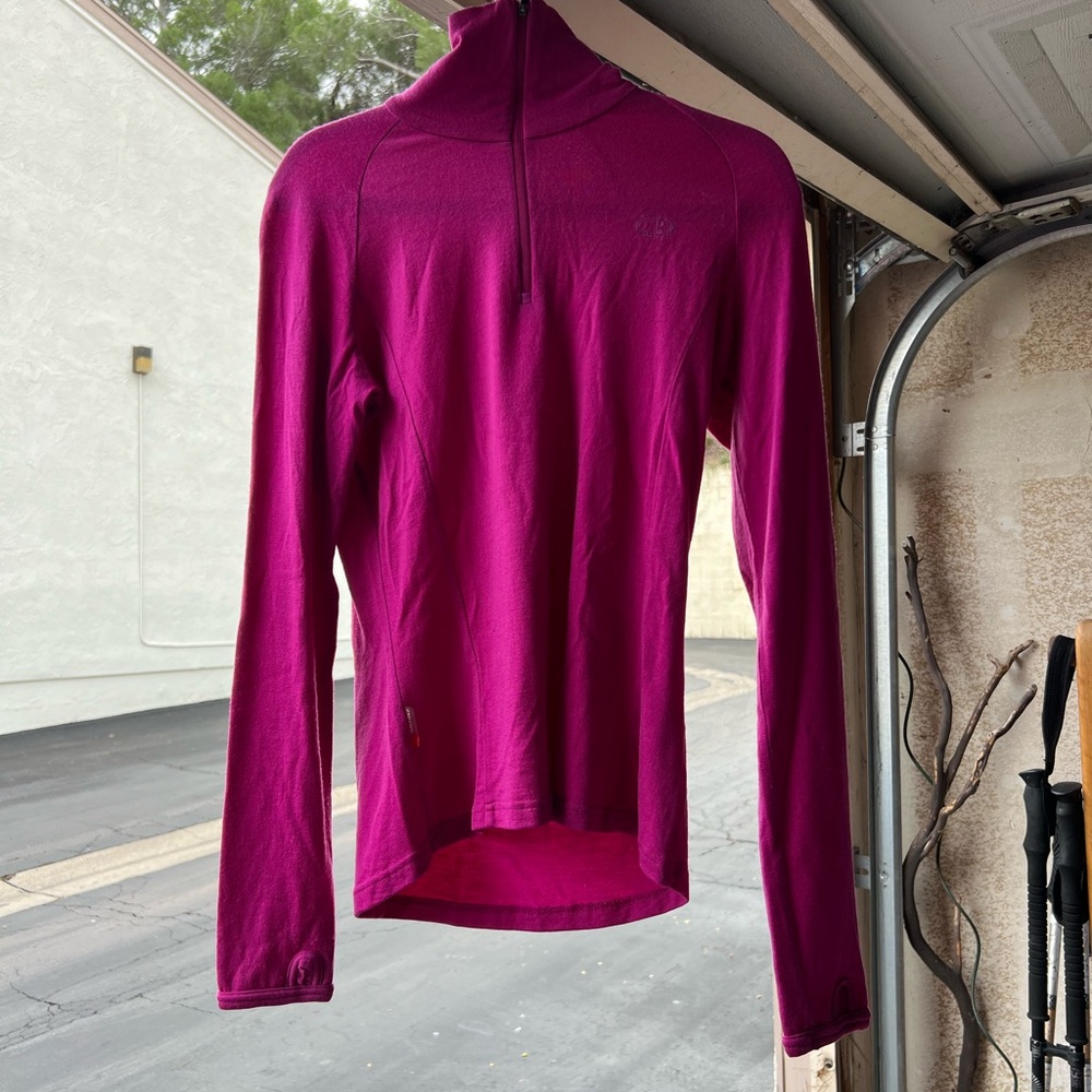 Icebreaker Bodyfit 260 Women's Merino Wool Base Layer-Fuchsia